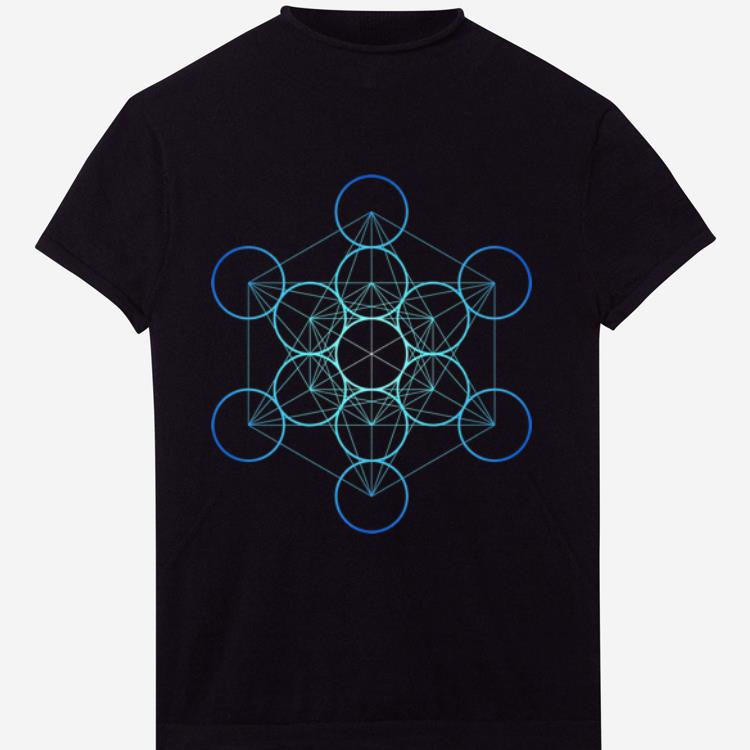 Sacred Geometry Indigo Metatron's Cube shirt