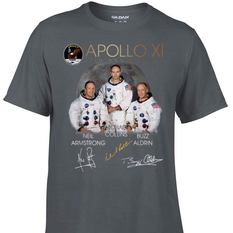 Top Apollo 11 50th Anniversary Neil Armstrong Micheal Collins Buzz Aldrin Signature shirt