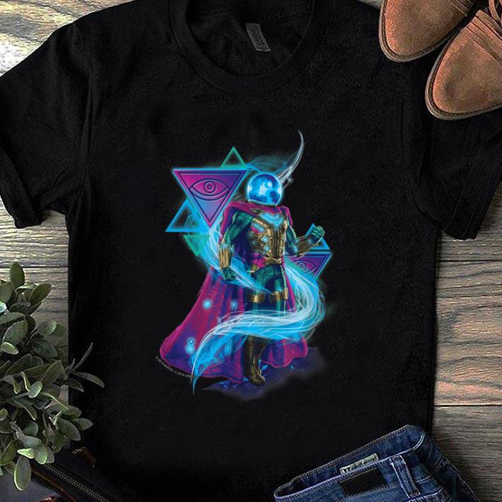 Top Marvel SpiderMan Far From Home Mysterio Neon Swirl shirt