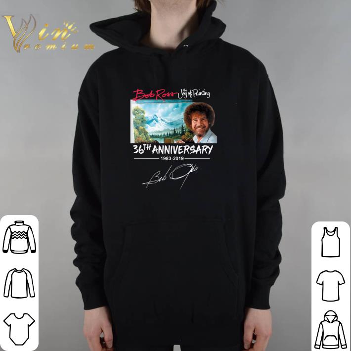 Awesome Bob Ross The Joy of Painting 36th Anniversary signature shirt