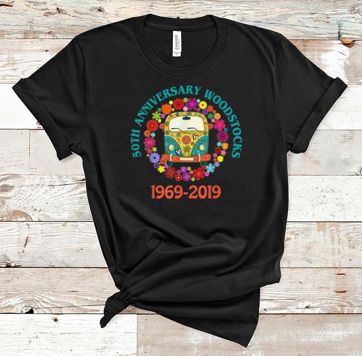 Awesome Hippie Woodstock 50th Anniversary Peace Bus shirt