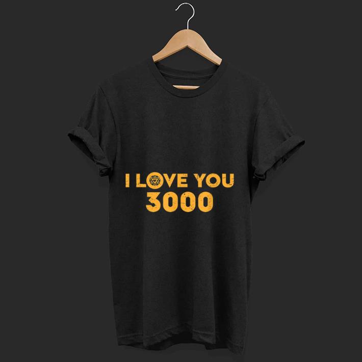 Awesome Marvel Avengers Endgame Iron Man I Love You 3000 shirt