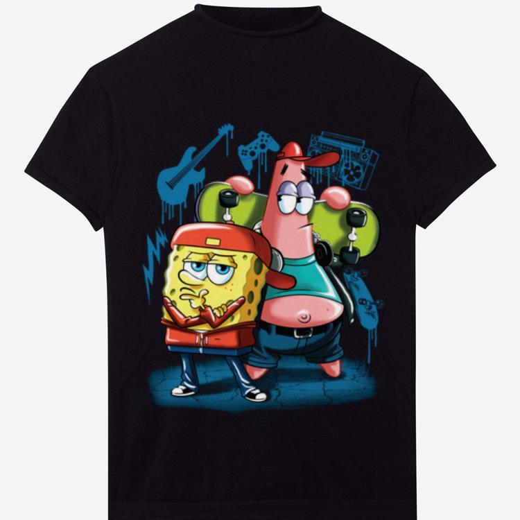 Awesome Punk Rock Spongebob With Patrick Star Pullover Street Style shirt
