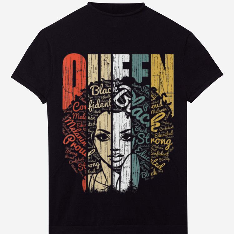 Awesome Vintage African American Queen Educated Strong shirt
