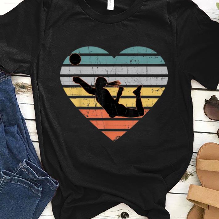 Awesome Volleyball Teen Girls Vintage Heart shirt