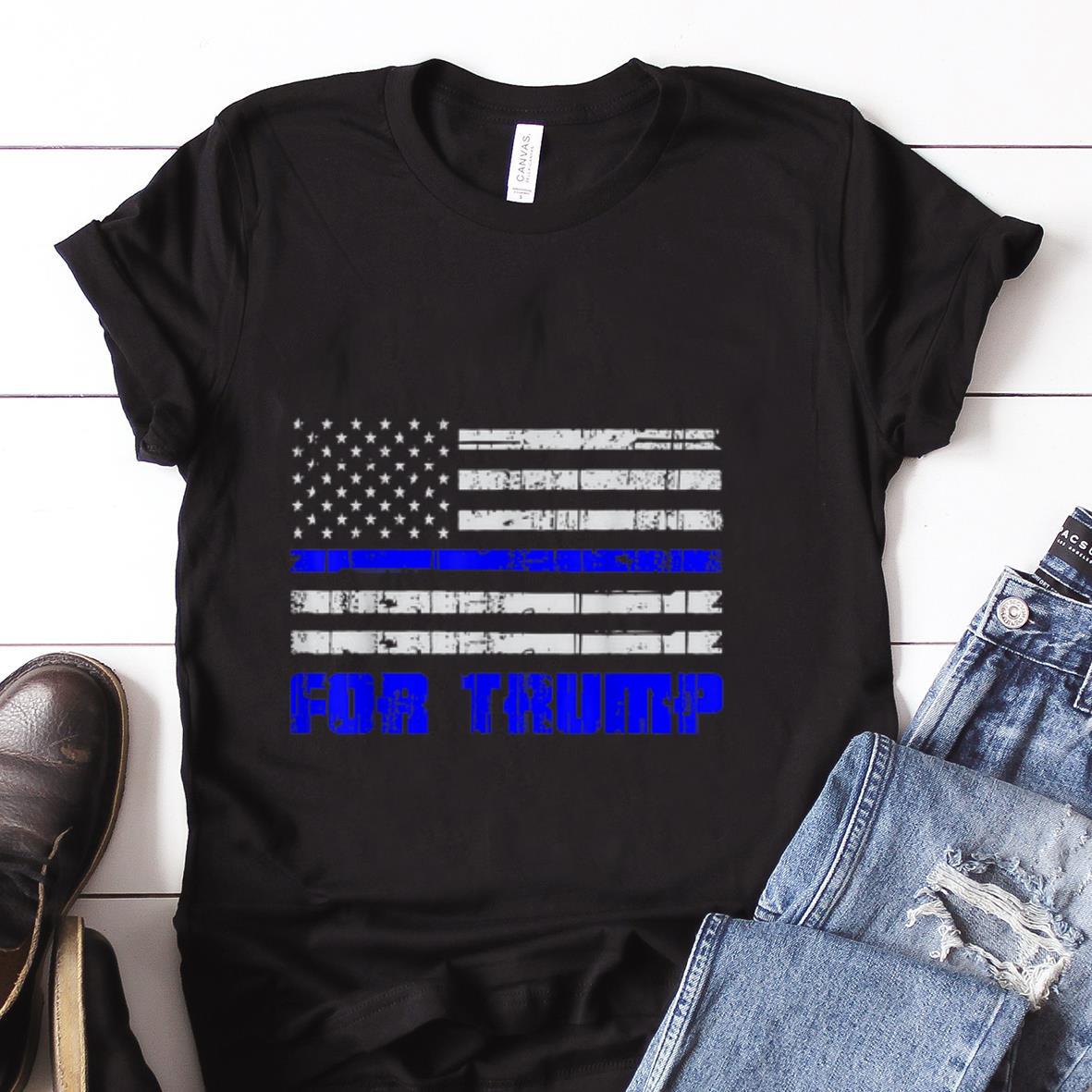  Best price Blue Line USA Flag For Trump shirt