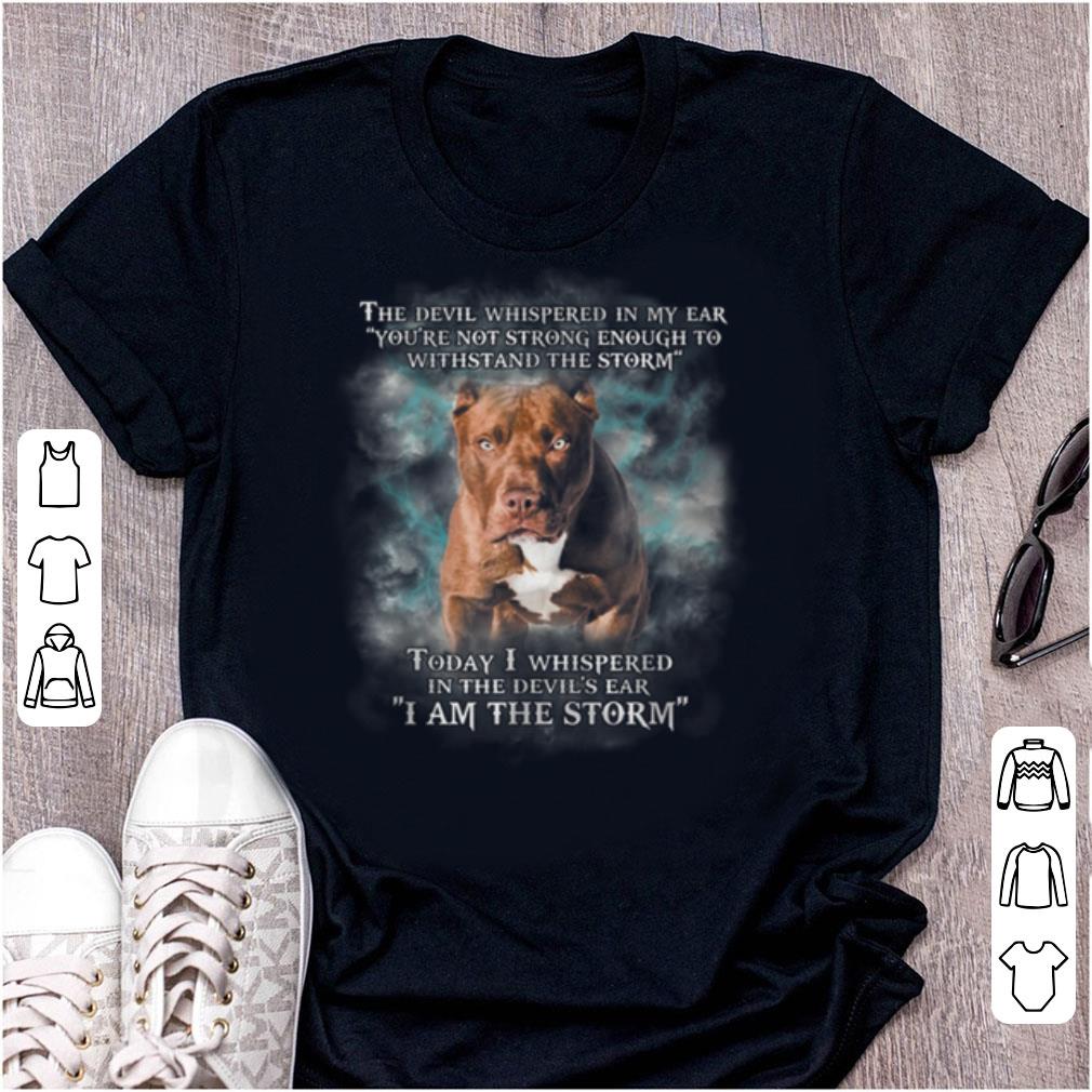  Best price The devil whispered in my ear you're not strong enough to withstand the storm shirt