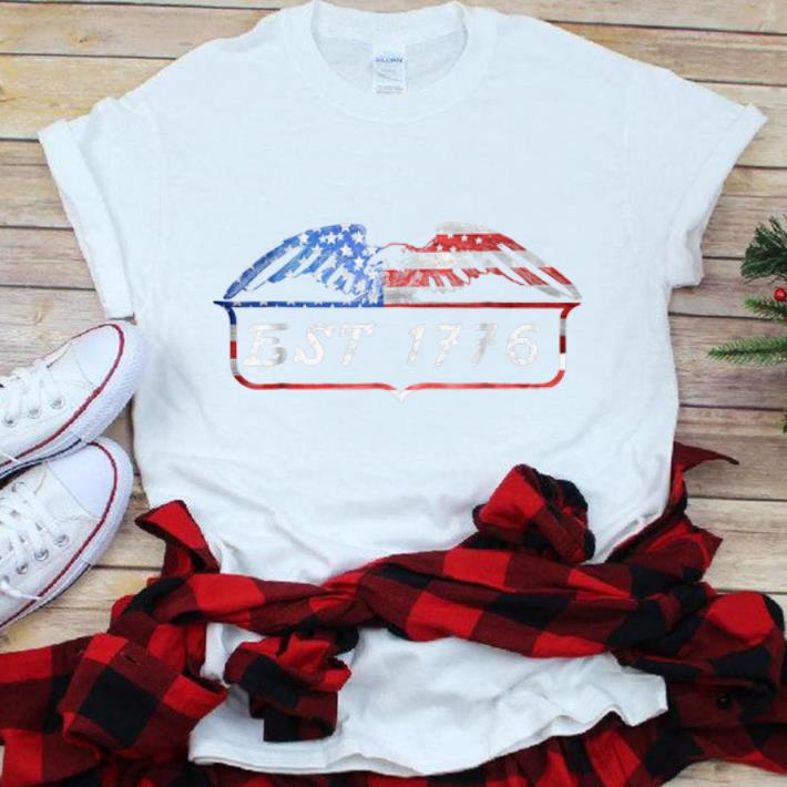 EST 1776 Patriot 4th Of July American Bald Eagle Independence Day