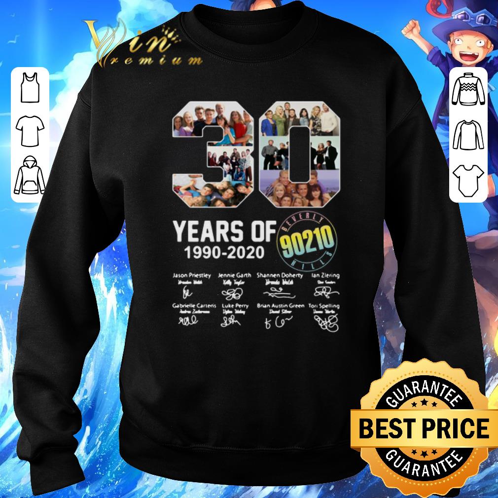 Funny 30 years of Beverly Hills 90210 1990-2020 signatures shirt 5 Funny 30 years of Beverly Hills 90210 1990-2020 signatures shirt