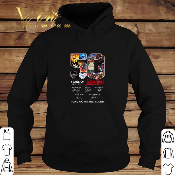 Funny 50 Years of Judas Priest signature thank you for the memories shirt