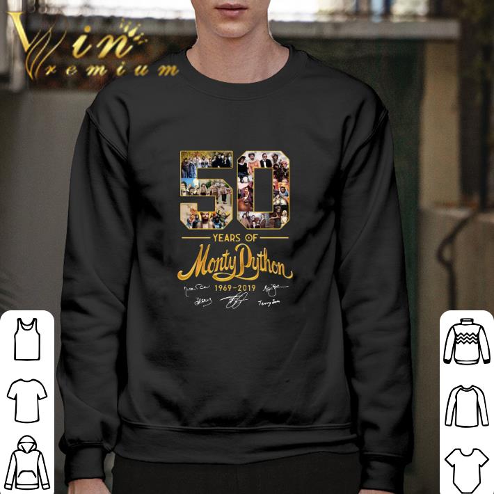Funny 50 years of Monty Python 1969-2019 signature shirt 5 Funny 50 years of Monty Python 1969-2019 signature shirt