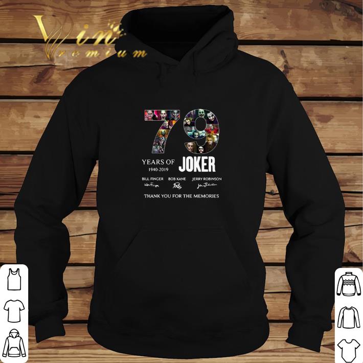 Funny 79 Years of Joker 1940-2019 signatures shirt
