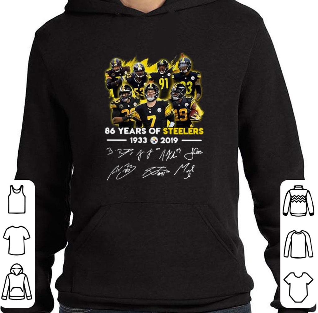 Funny 86 Years of Steelers 1933-2019 signatures shirt 7 Funny 86 Years of Steelers 1933-2019 signatures shirt