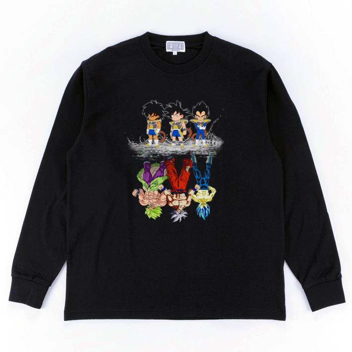 Funny Baby Broly Son Goku Vegeta reflection water mirror Super Saiyans shirt