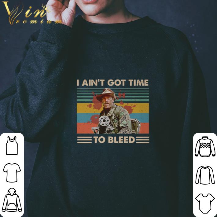 T-shirt Predator "I Ain't Got Time To Bleed" – Réplique Blain (Jesse Ventura), Unisexe, Coton
