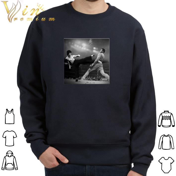 Funny Bruce Lee vs Muhammad Ali shirt