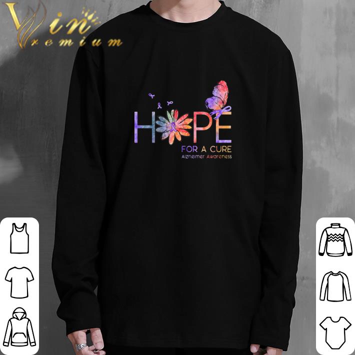 Funny Butterfly Hope for a cure Alzheimer Awareness flower shirt 5 Funny Butterfly Hope for a cure Alzheimer Awareness flower shirt