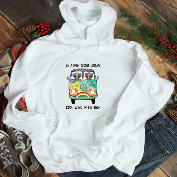 Funny Elephants Hippie On a dark desert highway cool wind in my hair shirt