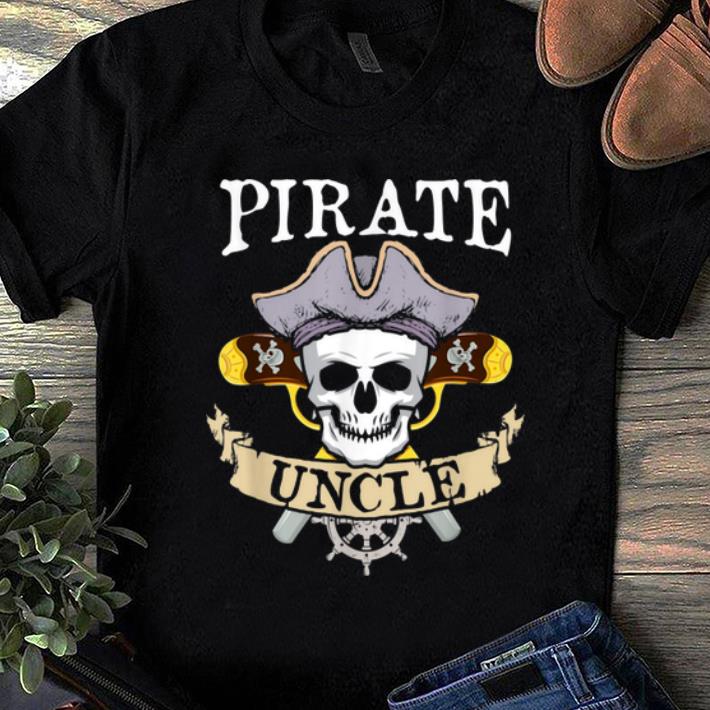 Funny Pirate Uncle Halloween Matching Family Costume Gift shirt
