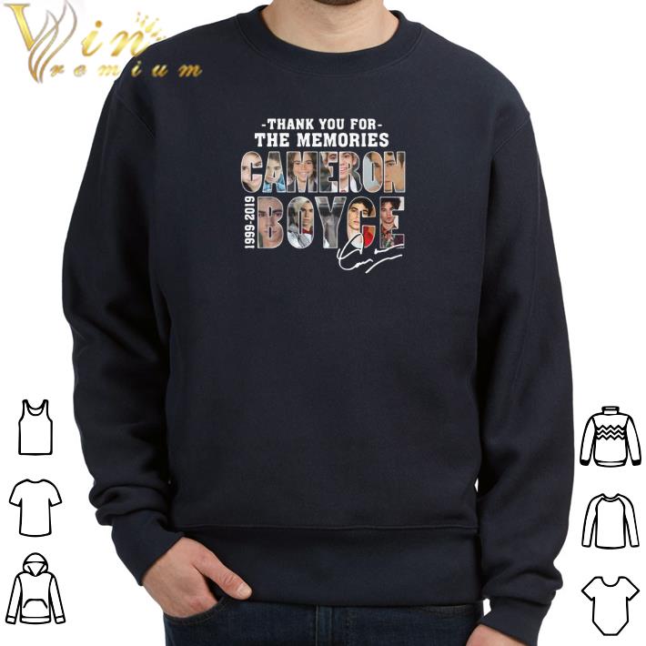 Funny Thank you for the memories Cameron Boyce 1999-2019 signature shirt 5 Funny Thank you for the memories Cameron Boyce 1999-2019 signature shirt