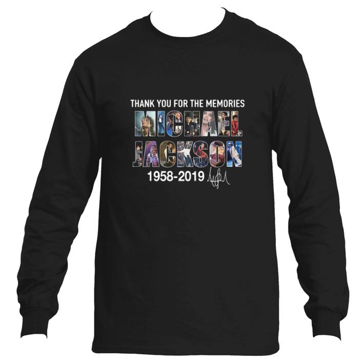 Funny Thank you for the memories Michael Jackson 1958-2019 signature shirt