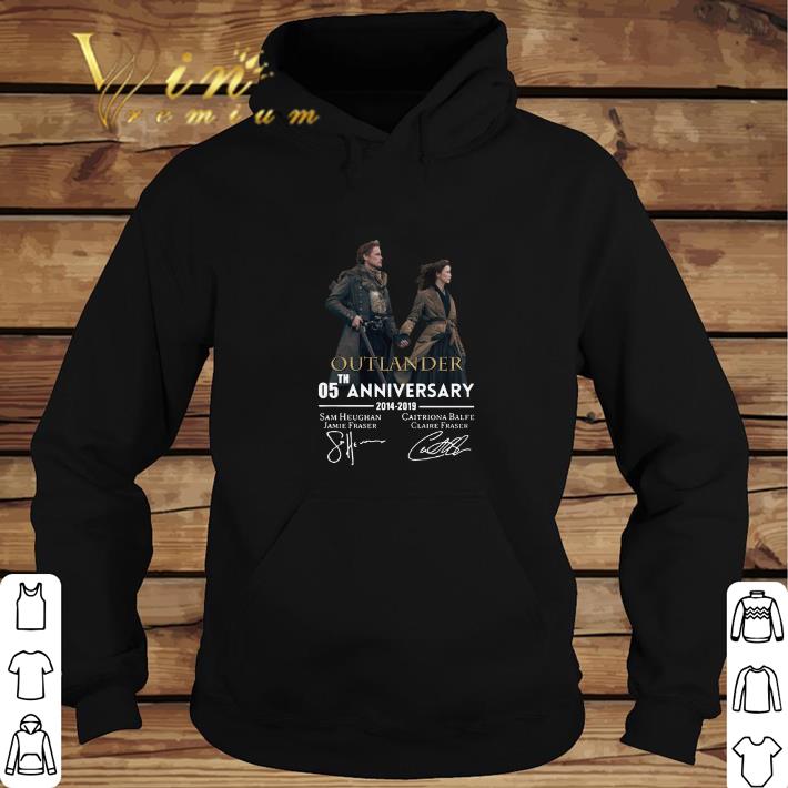 Hot 05th anniversary Outlander 2014-2019 signatures shirt 5 Hot 05th anniversary Outlander 2014-2019 signatures shirt
