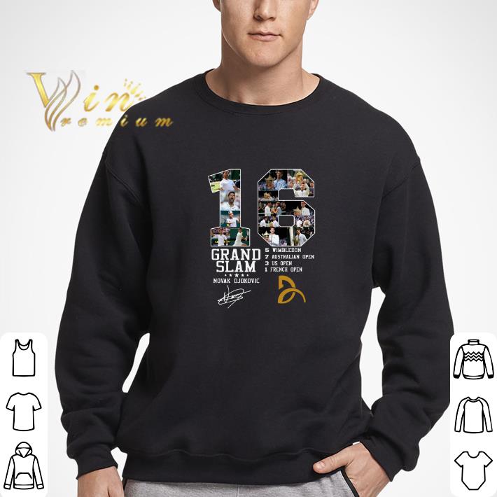 Hot 16 Grand Slam Novak Djokovic Signature shirt