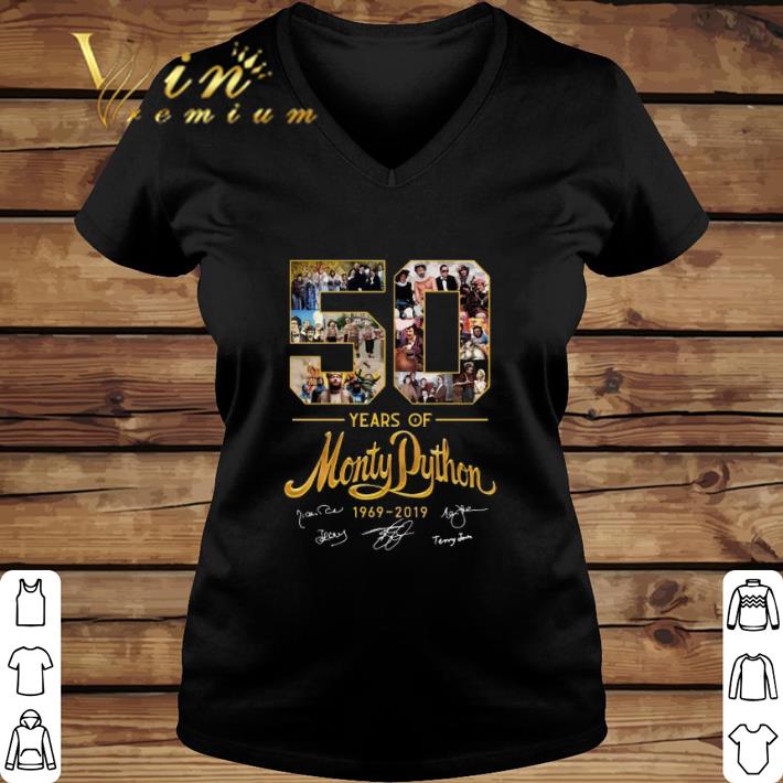 Hot 50 years of Monty Python 1969-2019 signature shirt 1 Hot 50 years of Monty Python 1969-2019 signature shirt 2