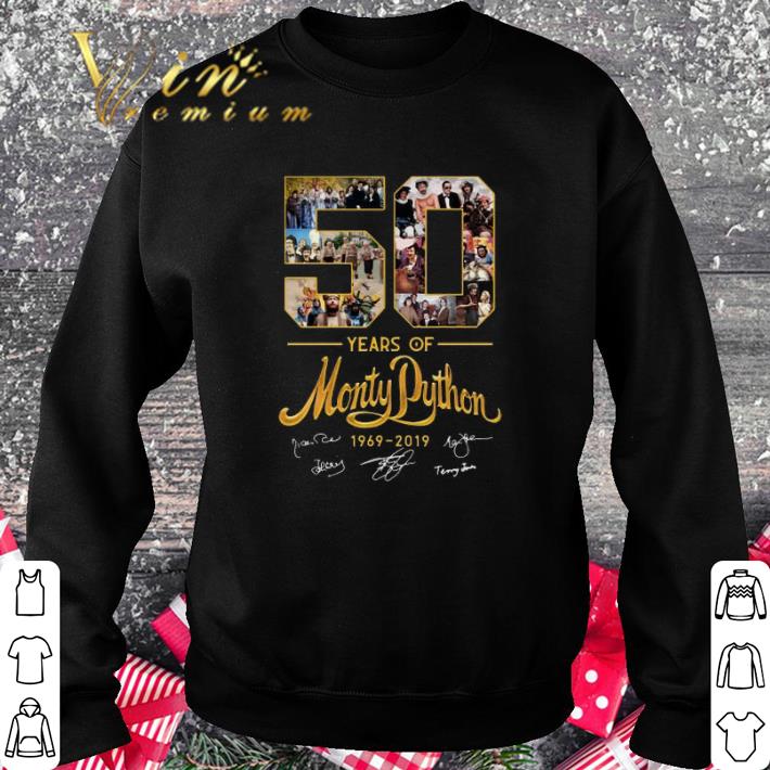 Hot 50 years of Monty Python 1969-2019 signature shirt 2 Hot 50 years of Monty Python 1969-2019 signature shirt 3