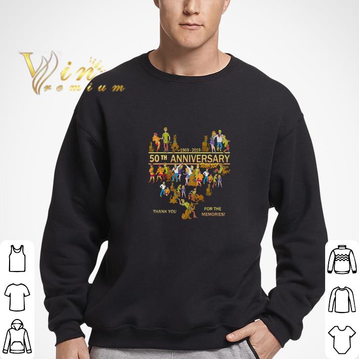 Hot 50th anniversary Scooby-Doo 1969-2019 thank you for the memories shirt