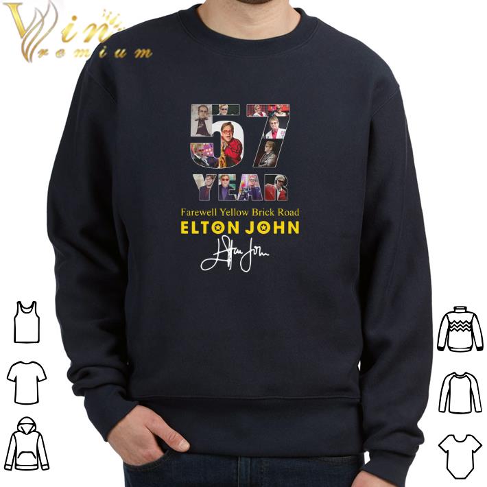 Hot 57 Years Farewell Yellow Brick Road Elton John signature shirt