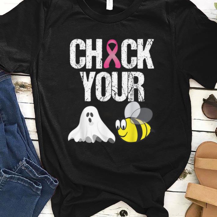 Hot Check Your Boo Bees Funny Breast Cancer Halloween Gift shirt