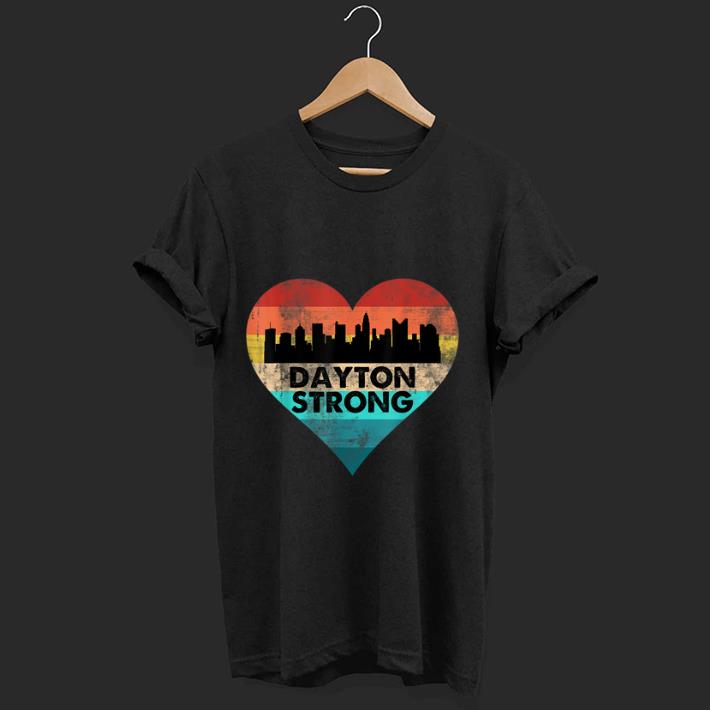 Hot Dayton Strong Ohio Heart Vintage shirt