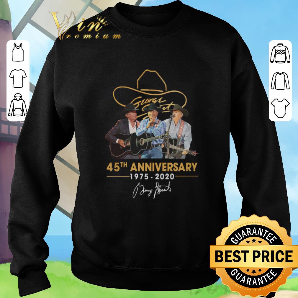 Hot George Strait 45th anniversary 1975-2020 signature shirt