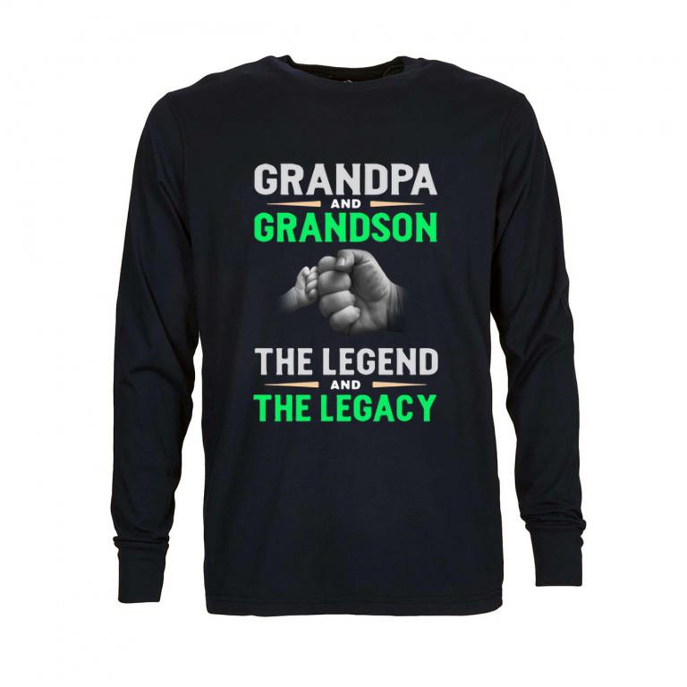 Hot Grandpa and grandson the legend and the legacy shirt 5 Hot Grandpa and grandson the legend and the legacy shirt