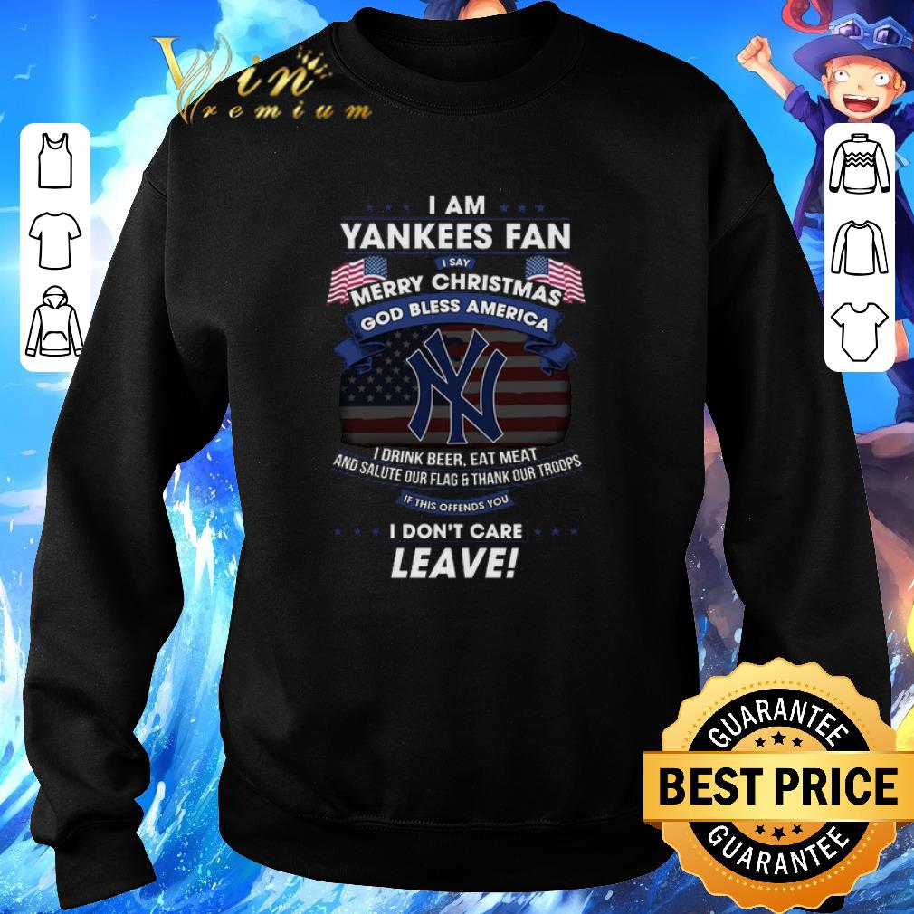 Hot I am Yankees fan i say Merry Christmas god bless America flag shirt 5 Hot I am Yankees fan i say Merry Christmas god bless America flag shirt
