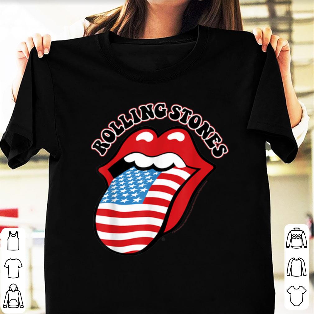 Hot Rolling Stones US Flag Tongue shirt