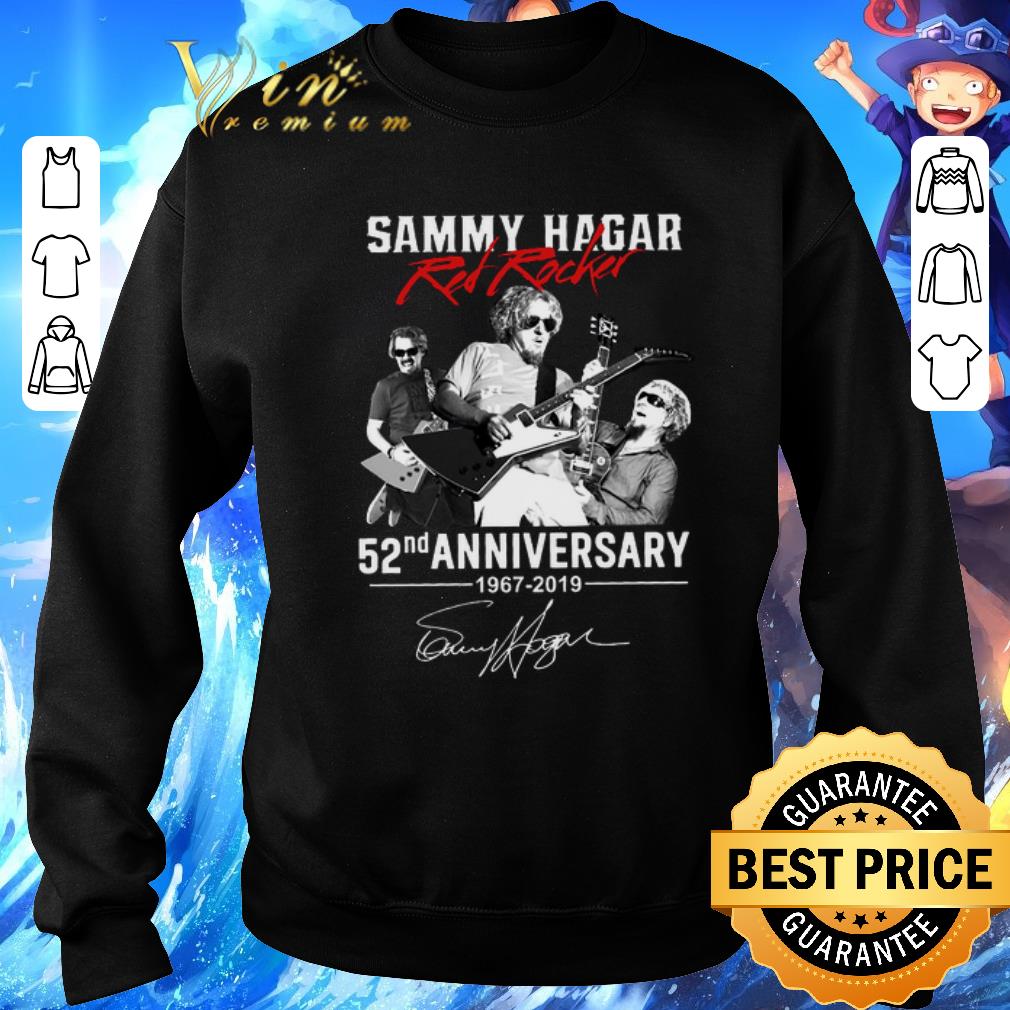 Hot Sammy Hagar The Red Rocker 52nd anniversary 1967-2019 signature shirt 7 Hot Sammy Hagar The Red Rocker 52nd anniversary 1967-2019 signature shirt