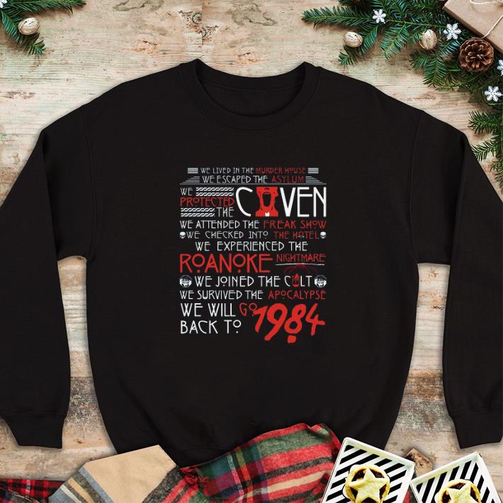 Hot We lived in the murder house we escaped the asylum we protected caven shirt 5 Hot We lived in the murder house we escaped the asylum we protected caven shirt
