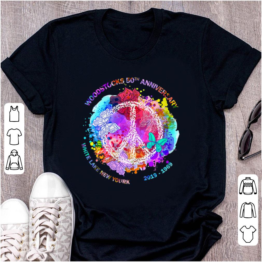 Hot Woodstock's 50th Anniversary White Lake New York Peace shirt