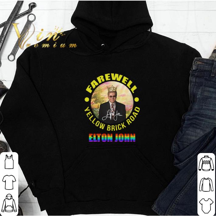 LGBT Elton John Farewell Yellow Brick Road signature shirt sweater