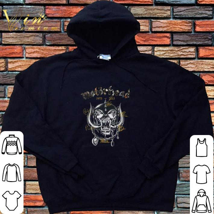Motorhead 1975-2015 signatures shirt
