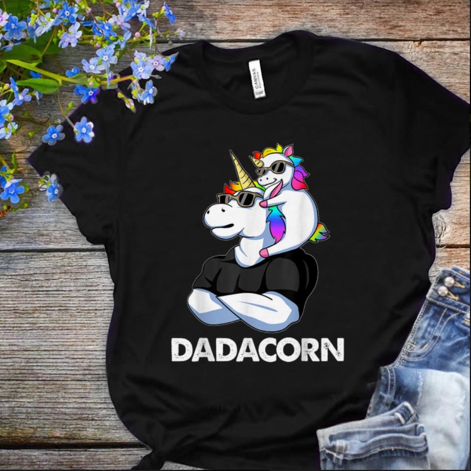  NIce Dadacorn Unicorn Dad and Baby Sunglass shirt