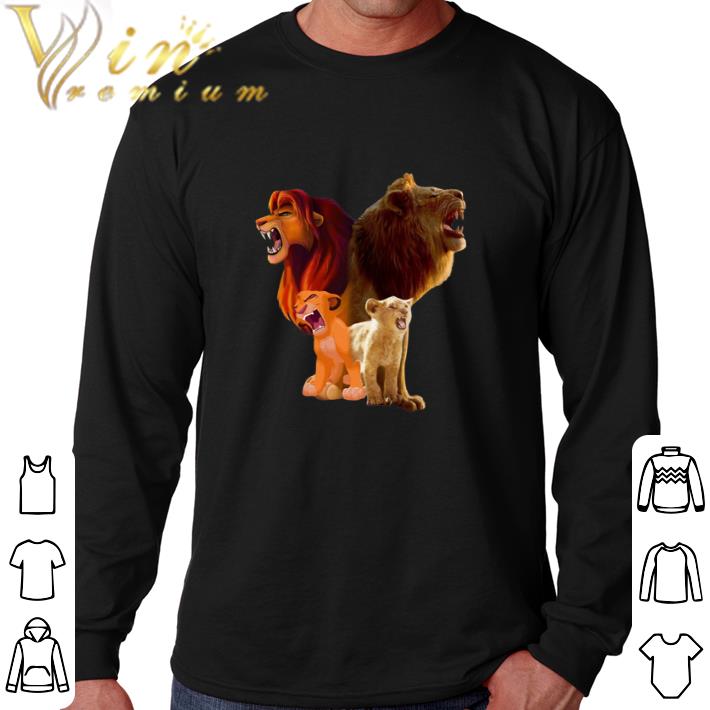 Nice Baby Simba and adult Simba The Lion King 2019 shirt