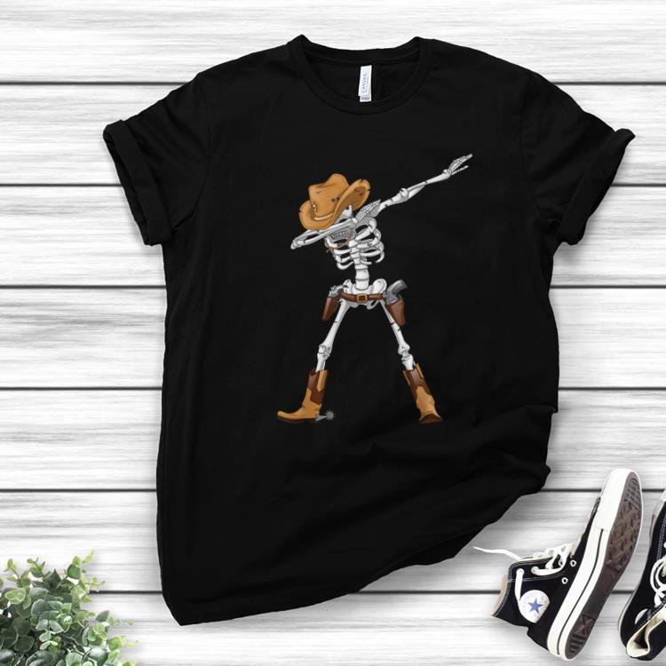 Nice Dabbing Skeleton Cowboy Hat Halloween Kids Boys Dab