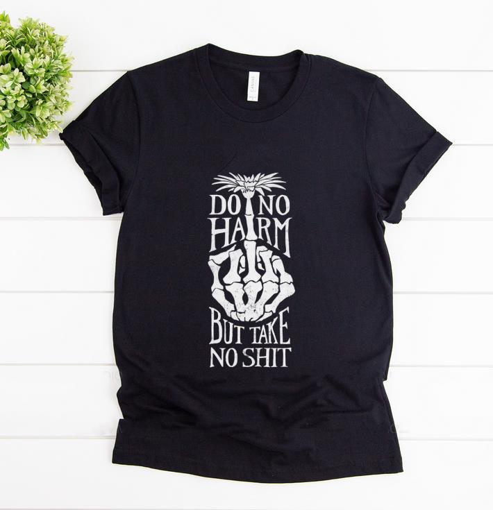 Nice Do No Harm But Take No Shit Middle Finger shirt