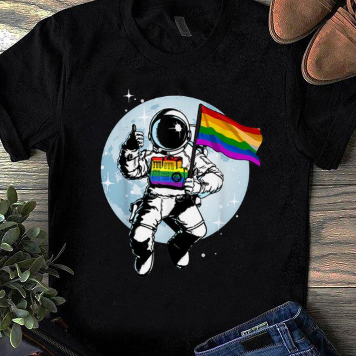 Nice Gay Pride Flag LGBT Astronaut shirt