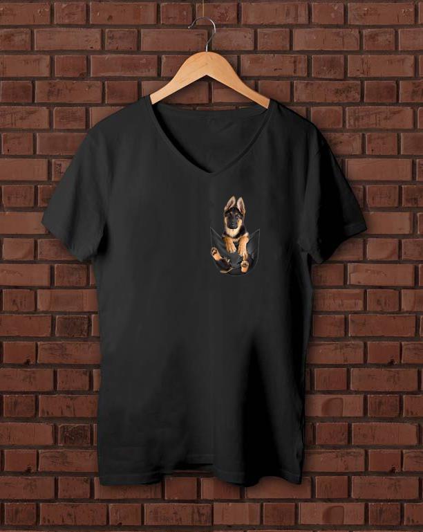 Nice German Shepherd In Pocket Dog Lover shirt