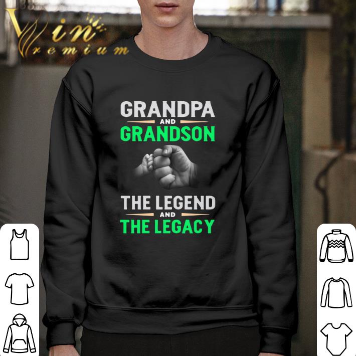 Nice Grandpa and grandson the legend and the legacy shirt