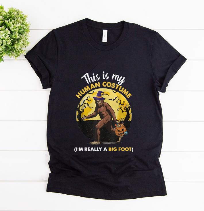 Nice This Is My Human Costume I'm Really A Big Foot shirt
